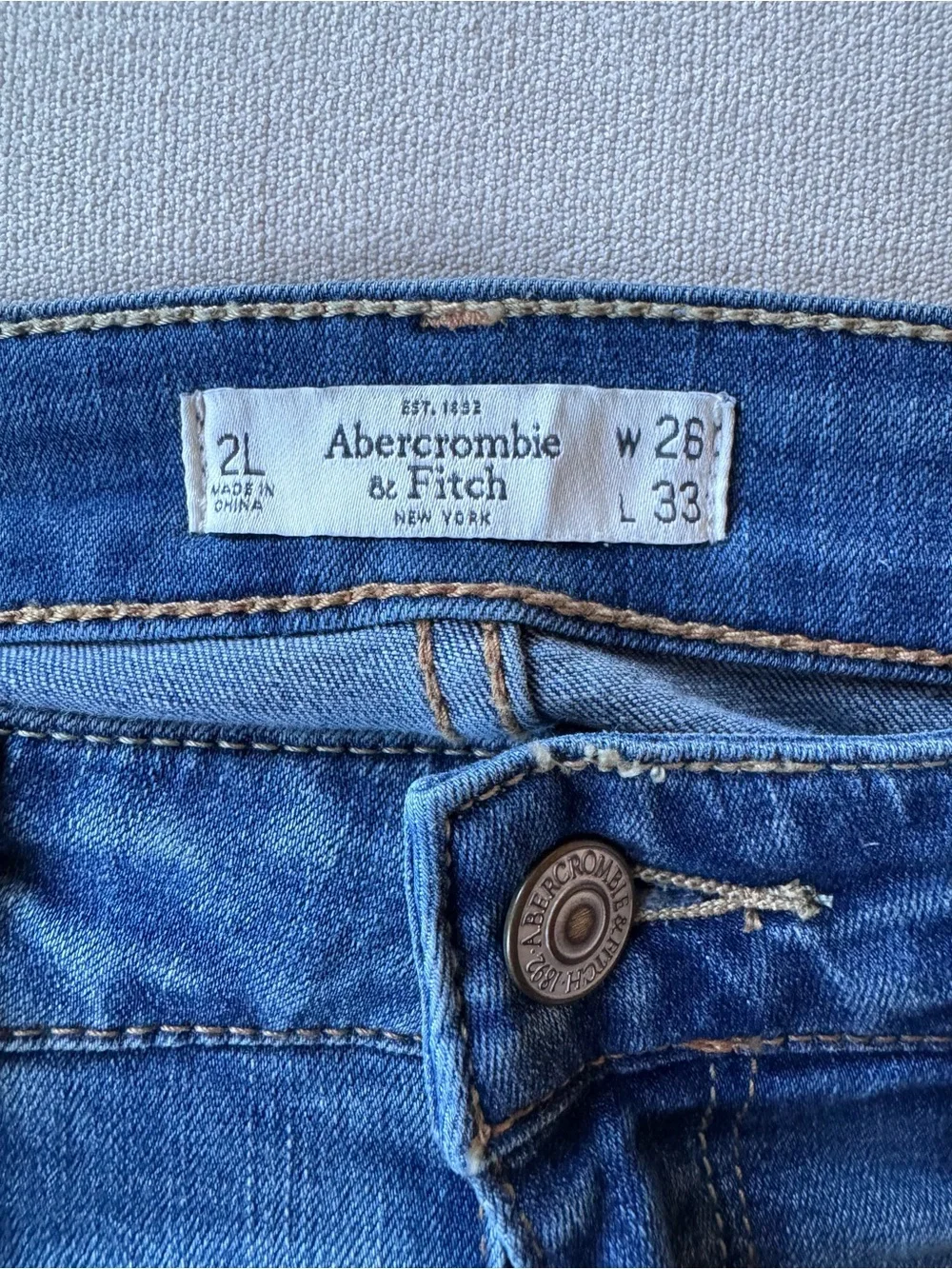 Abercrombie & Fitch Medium Blue Skinny Jeans